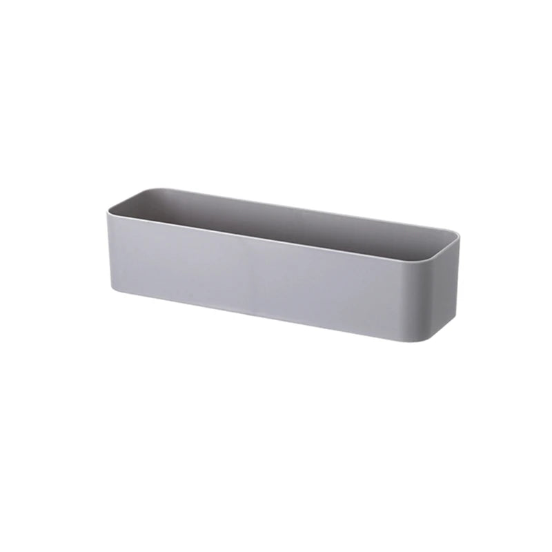 Wall Mounted Organizer Makeup Table Storage Box Shelf Adhesive Hanger kitchen Bathroom Storage Rack Drawer Organizer Container