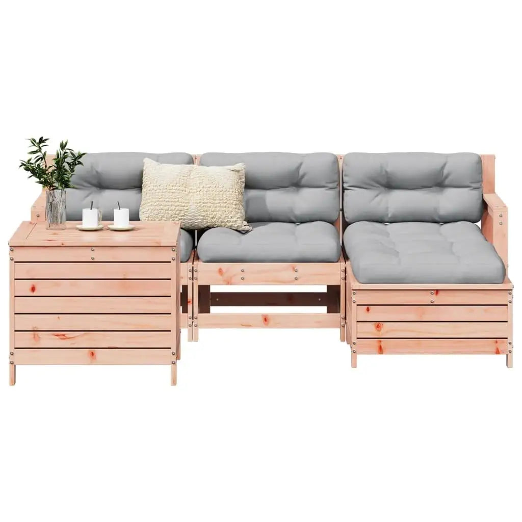 5-Piece Douglas Fir Garden Sofa Set - Durable Outdoor Furniture