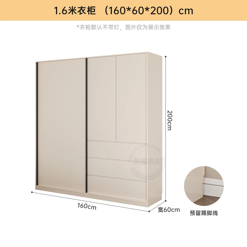 White Children Closet Individual Vintage Handles Shelf Makeup Space Saver Upgrade Wardrobe Drawer Armario De Ropa Furniture Home