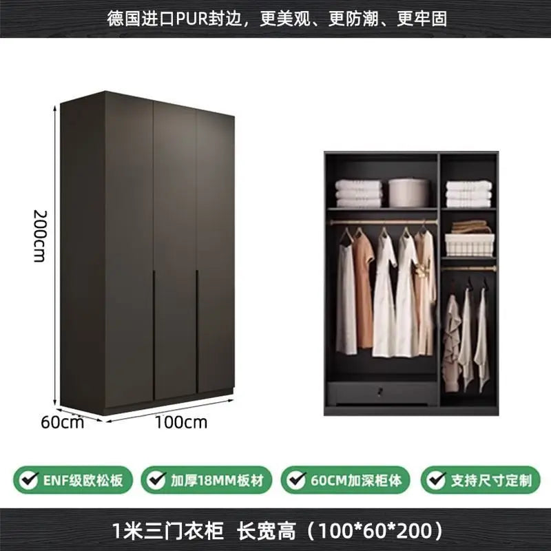 Modern Design Wordrope 2/3/4/5/6 Door Wood Clothes Sliding Wardrobe Furniture UV Bedroom Closet Wardrobes From China