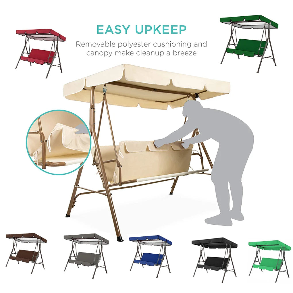 Outdoor Swing Chair Canopy Sunshade Swing Top Cover Garden Patio Furniture Dust Cover Courtyard Waterproof And Dustproof Cover