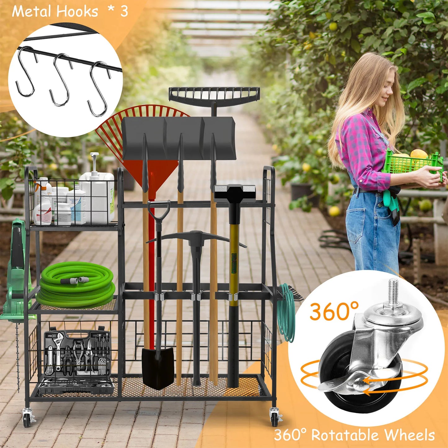 Golf Bag Storage Display Rack Golf Bag Organizer Metal Golf Club Holder Golf Bag Stand for Club Office Training Course Home