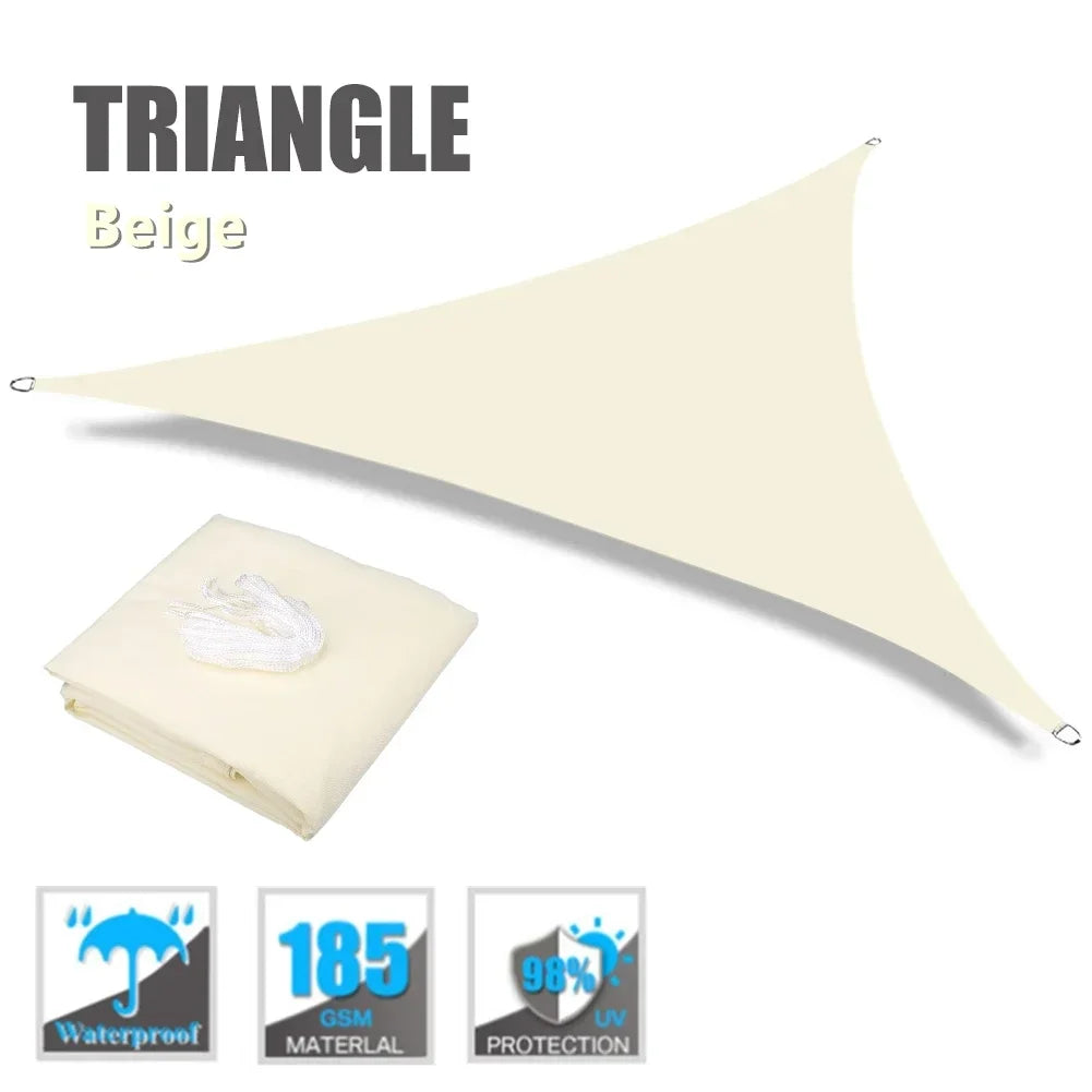Waterproof Triangle Sun Shelter,Sunshade Protection,Outdoor Canopy,Garden Patio Pool Shade Sail,Awning Shade Cloth,5x5x 5,2x2x2m