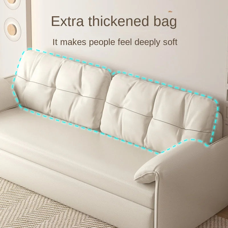 Elephant Ears Folding Sofa Bed Integrated Small Unit with Multi functional Living Room