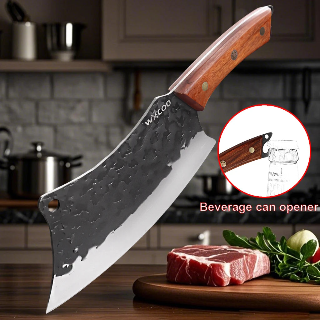 1~4pcs Professional Kitchen Butcher Knife Set for Meat Fish Cleaver Chef 's Knife Hand Forged Boning Knife for Cooking Tool