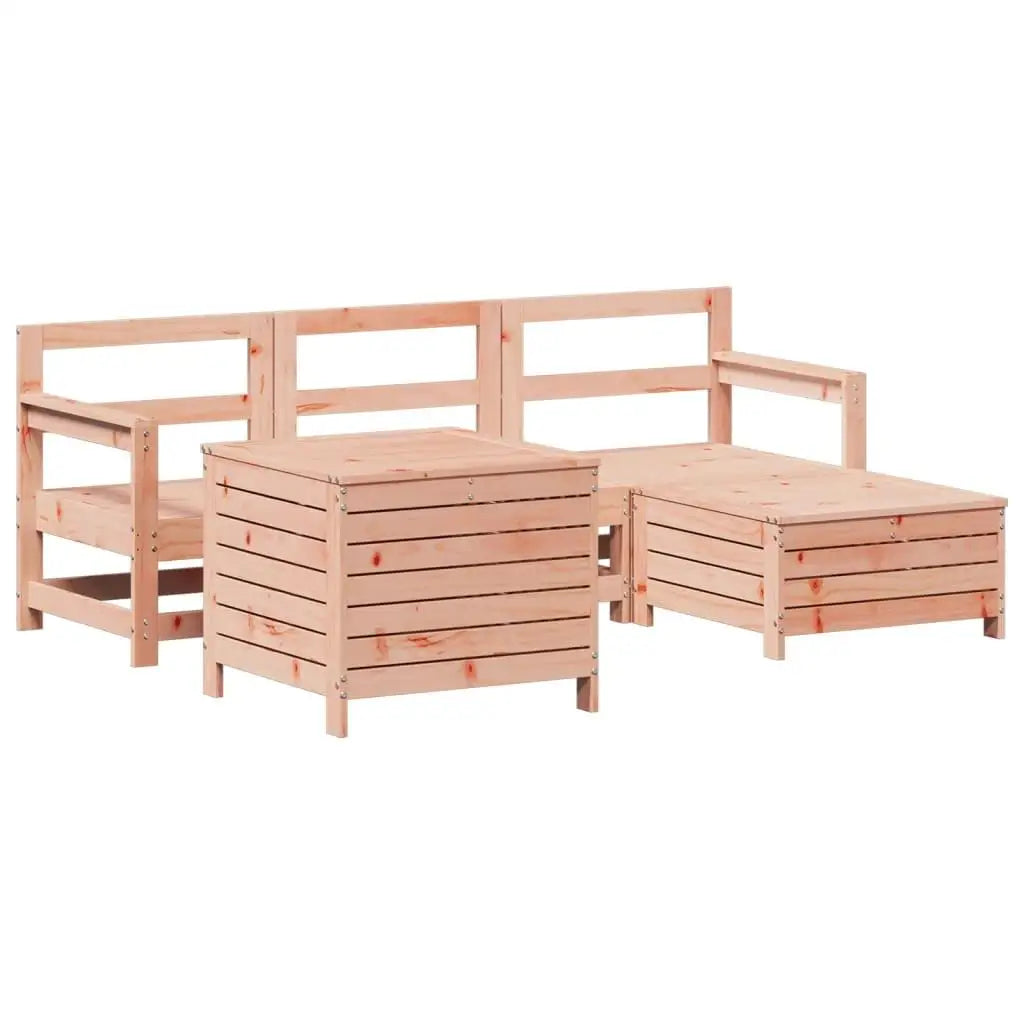 5-Piece Douglas Fir Garden Sofa Set - Durable Outdoor Furniture
