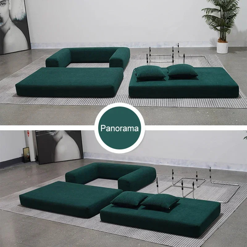 Modern Foldable Sectional Sofa Bed Luxury Air Sofa Set for Living Room Compressed Furniture Lazy Design