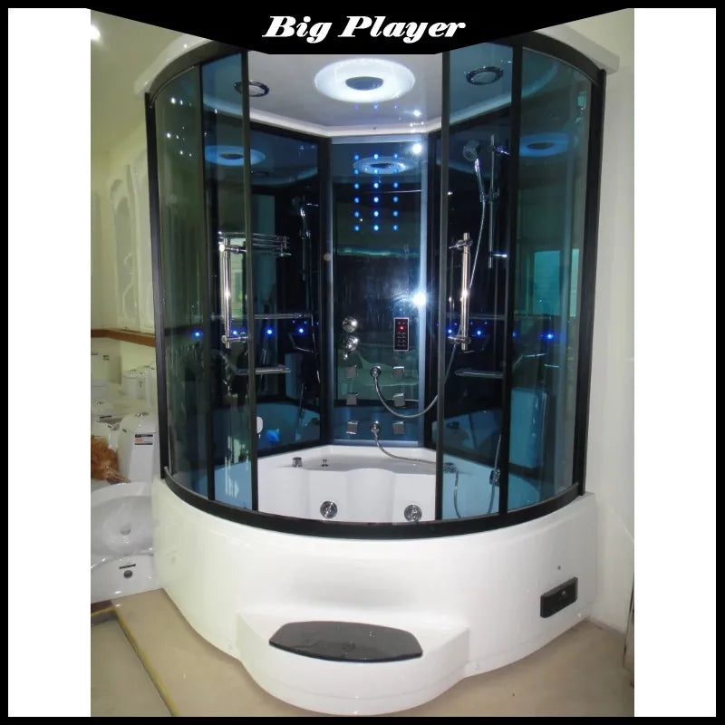 Shower Room , Luxury Acrylic ,Size 1350x1350mm ,Combo Bath And Shower Combinations With Tub, Steam
