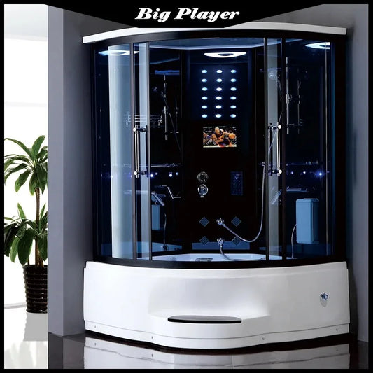 Shower Room , Luxury Acrylic ,Size 1350x1350mm ,Combo Bath And Shower Combinations With Tub, Steam