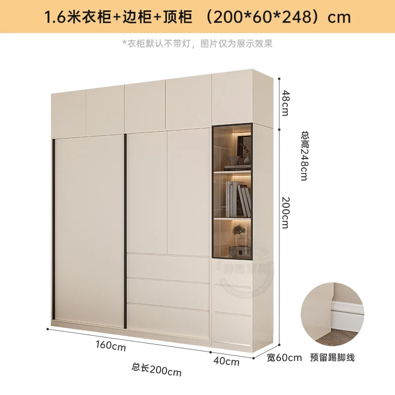 White Children Closet Individual Vintage Handles Shelf Makeup Space Saver Upgrade Wardrobe Drawer Armario De Ropa Furniture Home
