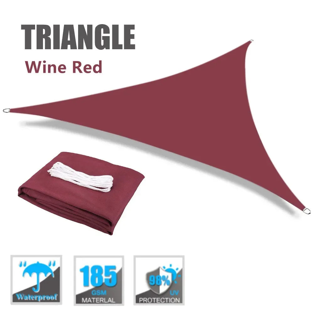 Waterproof Triangle Sun Shelter,Sunshade Protection,Outdoor Canopy,Garden Patio Pool Shade Sail,Awning Shade Cloth,5x5x 5,2x2x2m