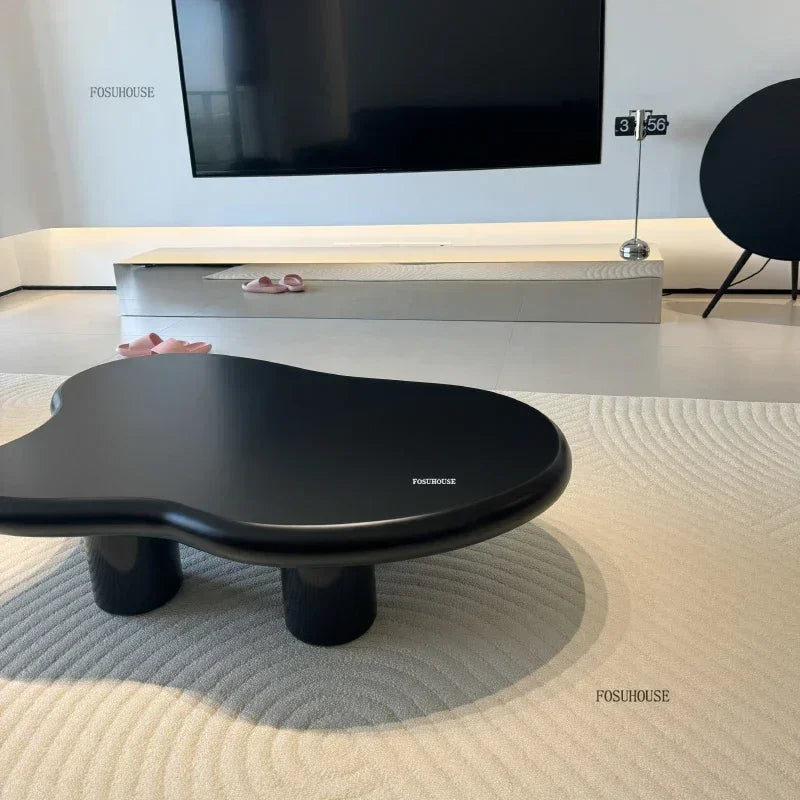 European Designer Cloud Coffee Tables Living Room Furniture Creative Irregular Tea Tables Luxury Small Apartment Sofa Side Table