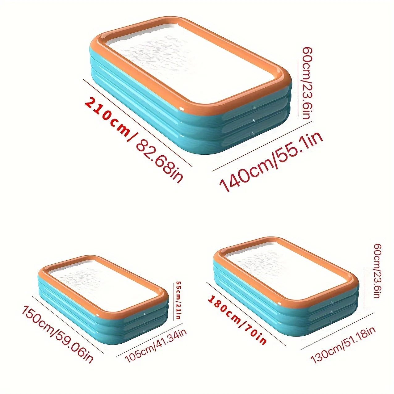 Easy-Setup Inflatable Swimming Pool for Family Fun - Durable Pvc, Perfect for Backyard Water Parties