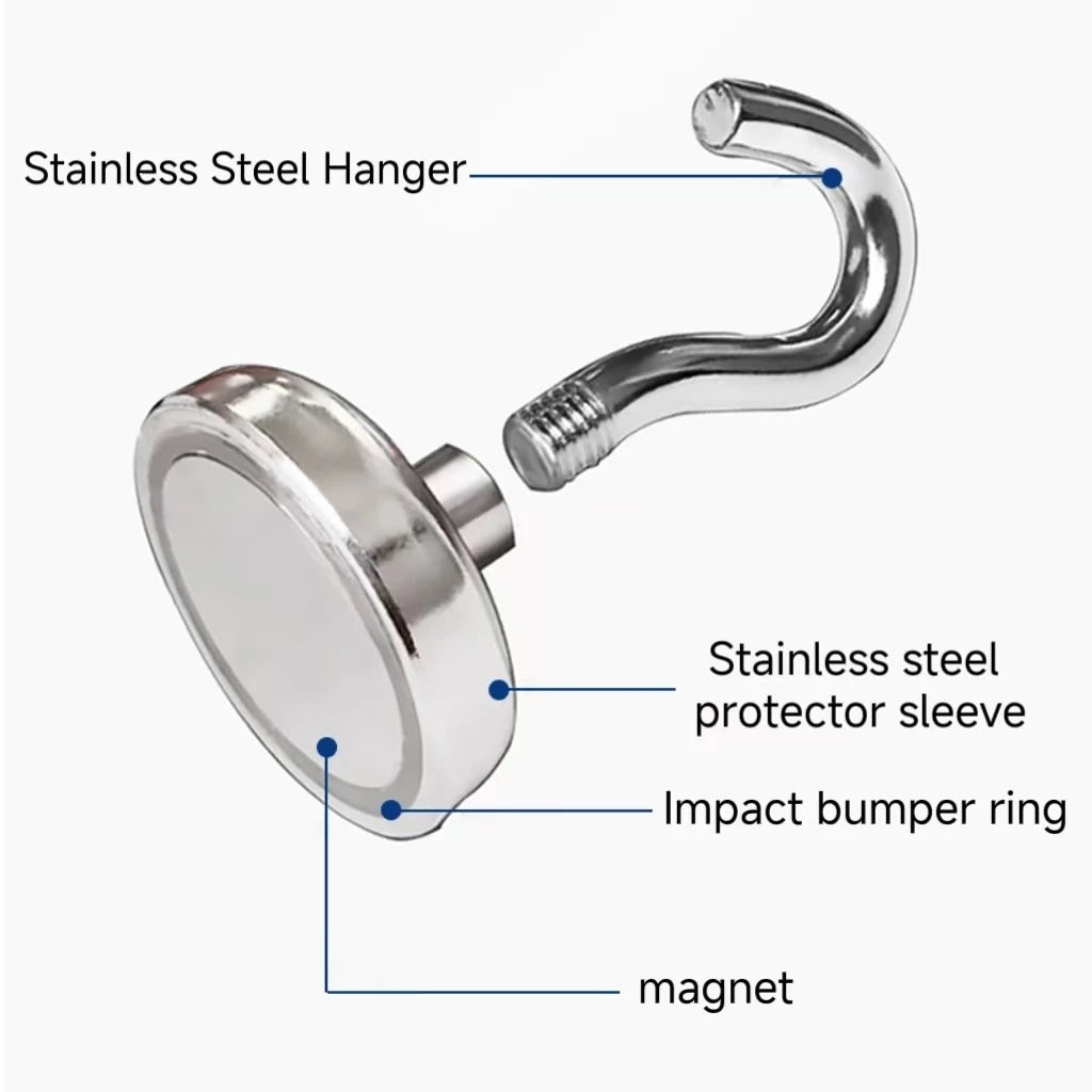 10PCS Strong Magnet Hooks Multi-Purpose Storage Hooks Home Kitchen Bar Key Universal Hooks Bathroom Hangers