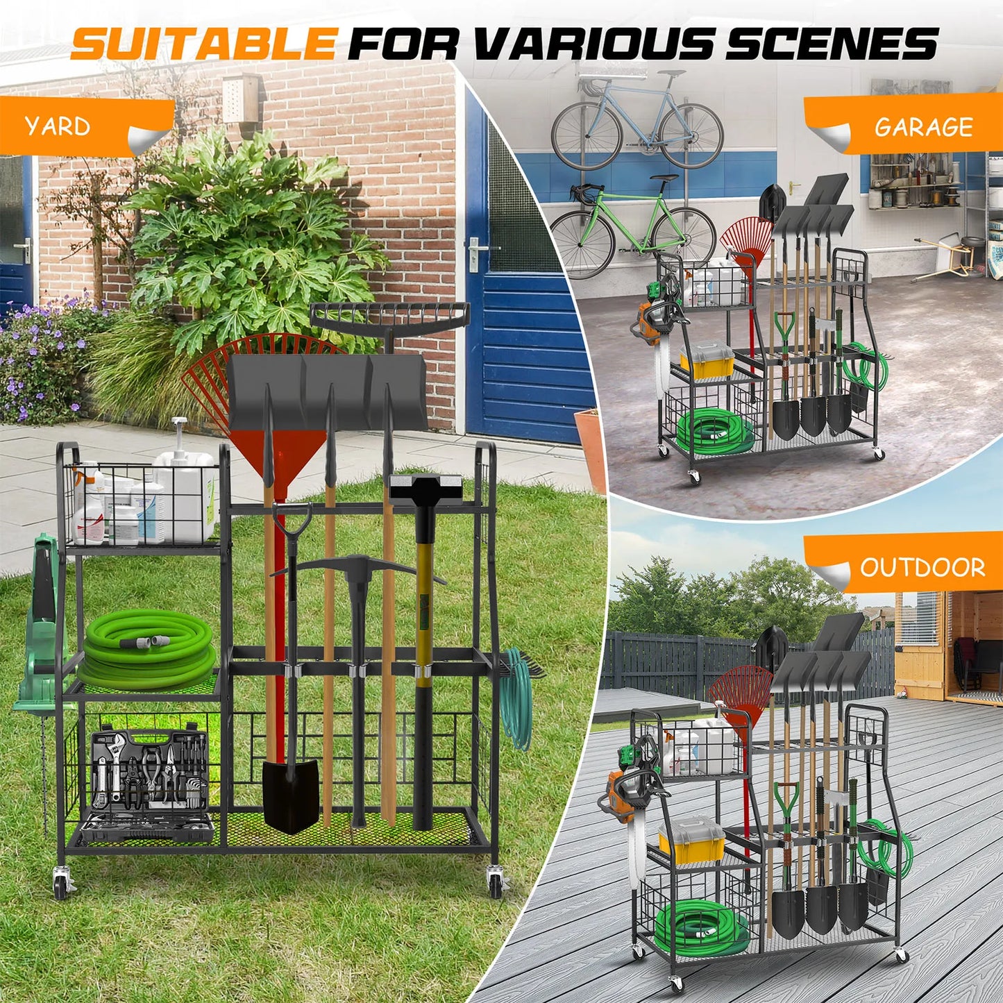 Golf Bag Storage Display Rack Golf Bag Organizer Metal Golf Club Holder Golf Bag Stand for Club Office Training Course Home