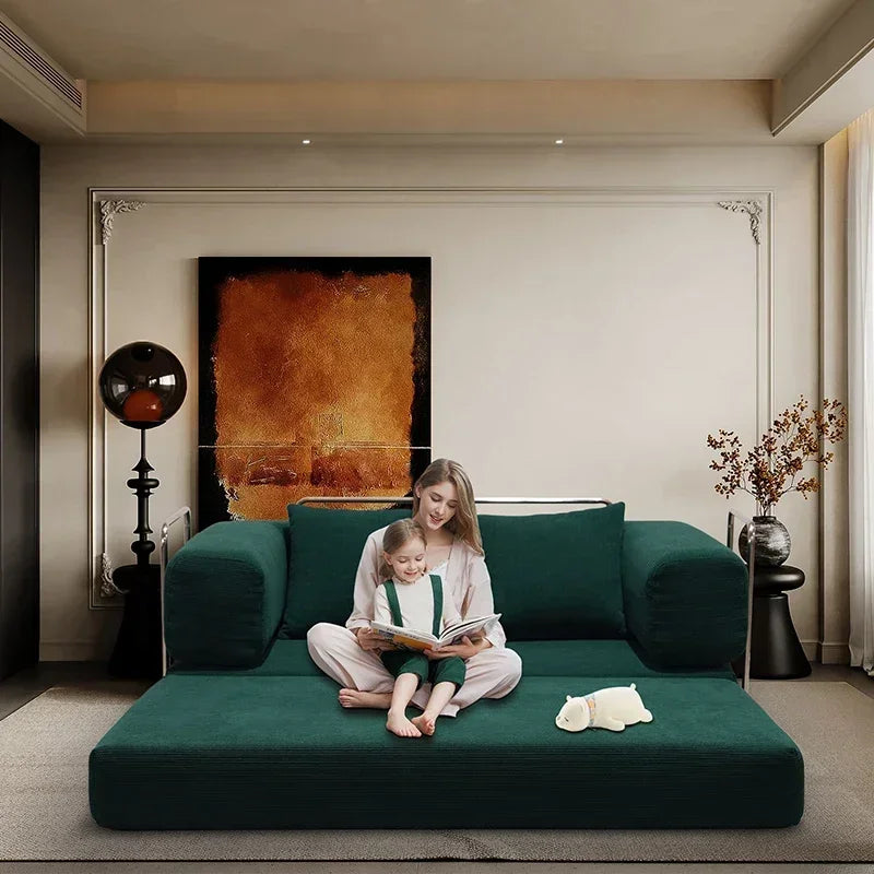 Modern Foldable Sectional Sofa Bed Luxury Air Sofa Set for Living Room Compressed Furniture Lazy Design