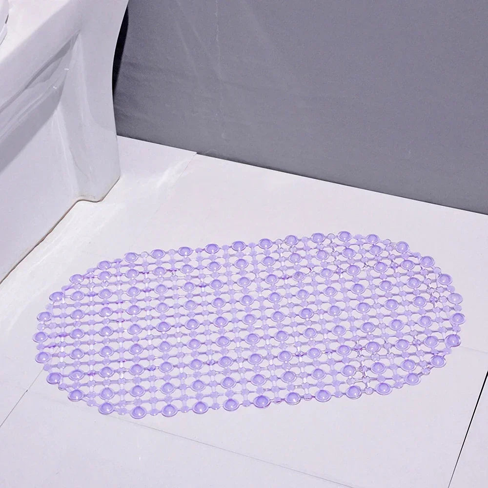 Hot PVC Anti-skid Bath Mats Soft Anti-slip Shower Mat Massage Mat with Suction Cup Non-slip Bathtu Bath Mat Bathroom Accessories