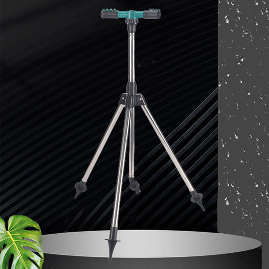 Lawn Tripod Sprinkler Telescopic Tripod Auto Rotating Sprinkler For Efficient Lawn Garden Watering