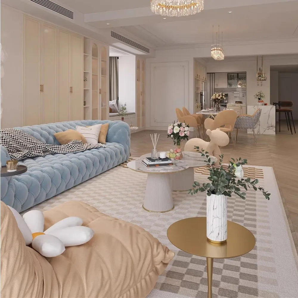 Indulge Opulent Comfort Elegant Italian Sofa Living Room Sofas Set Designed Relaxation Chic Canape Salon Mueble Home Aesthetics