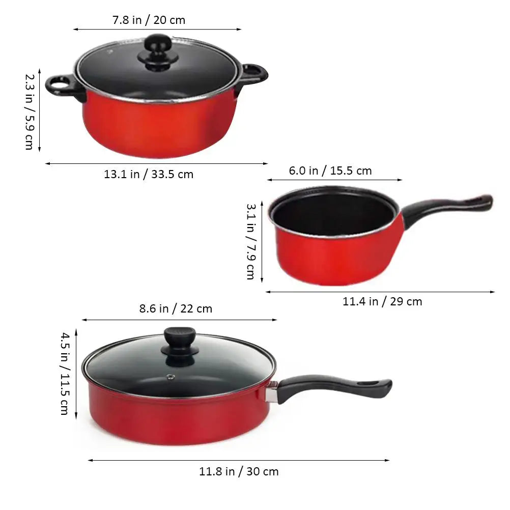 3 Pcs Frying Pan Soup Pot Milk Pan Set Practical Simple Design Nonstick Roasting Kitchen Utensil Cooking Tool
Kochtöpfe,Topf Set, Küche
