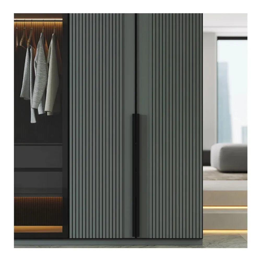 Modern Design Wordrope 2/3/4/5/6 Door Wood Clothes Sliding Wardrobe Furniture UV Bedroom Closet Wardrobes From China