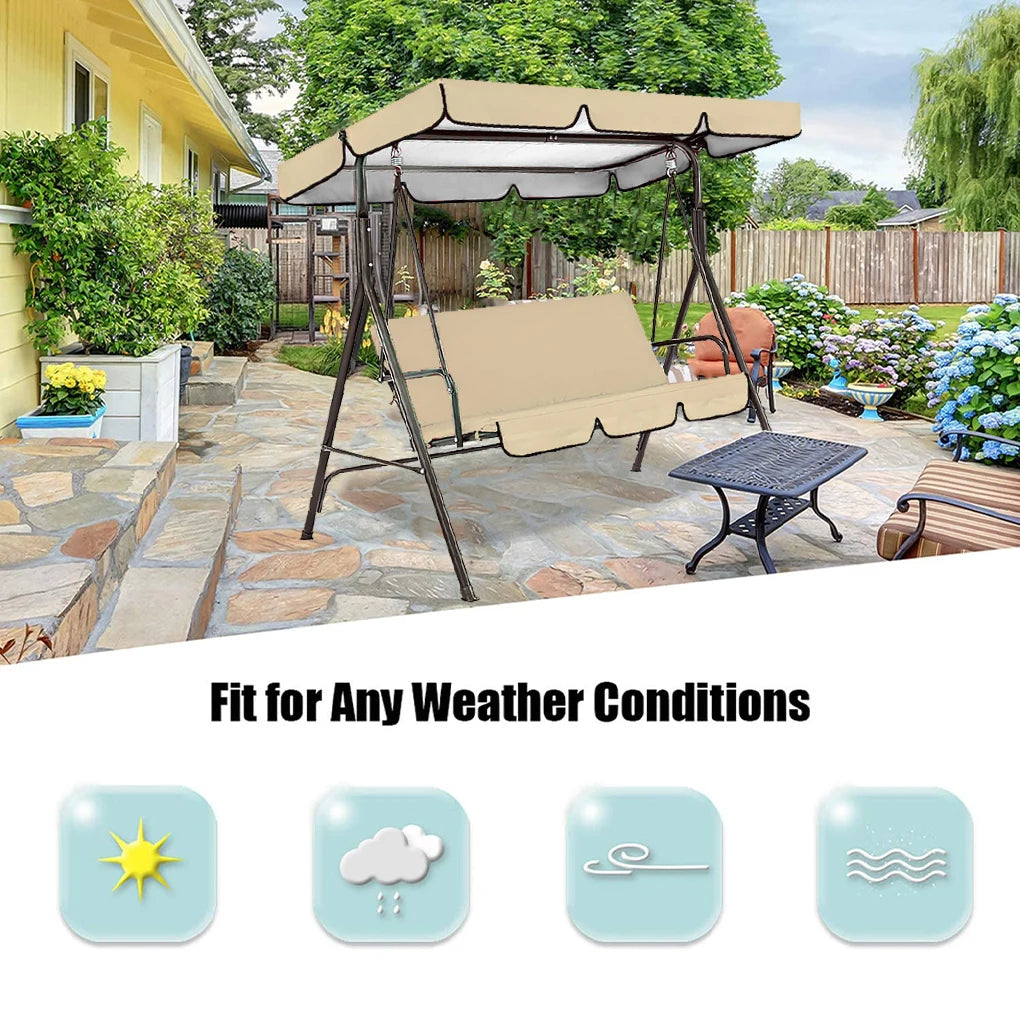 Outdoor Swing Chair Canopy Sunshade Swing Top Cover Garden Patio Furniture Dust Cover Courtyard Waterproof And Dustproof Cover