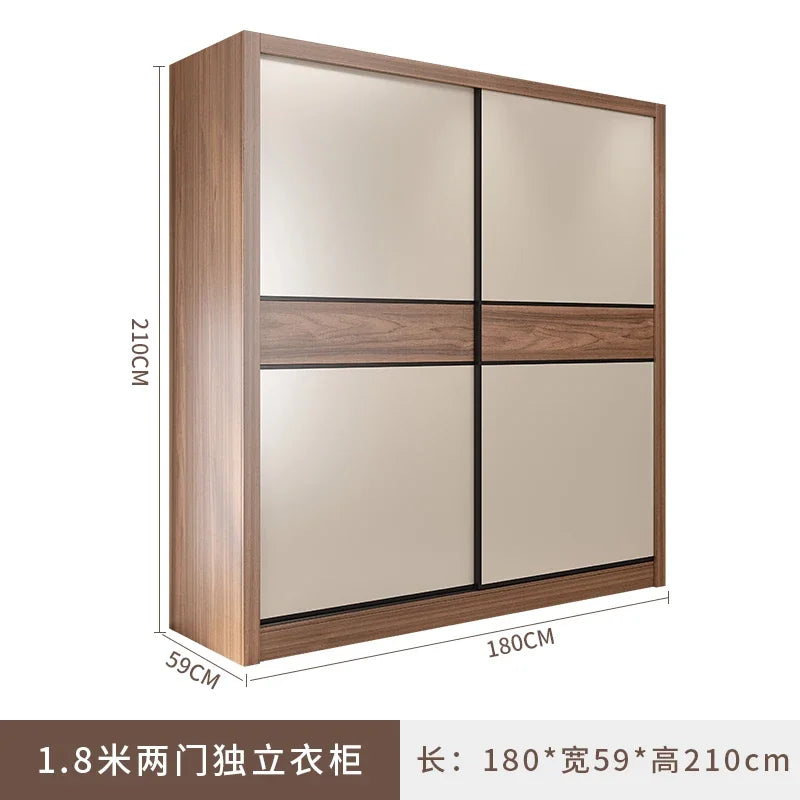 Vertical Aesthetic Wardrobes Sliding Door Quiet Clothes Organizer Wardrobe Display Modern Stylish Kleiderschrank Furniture Home