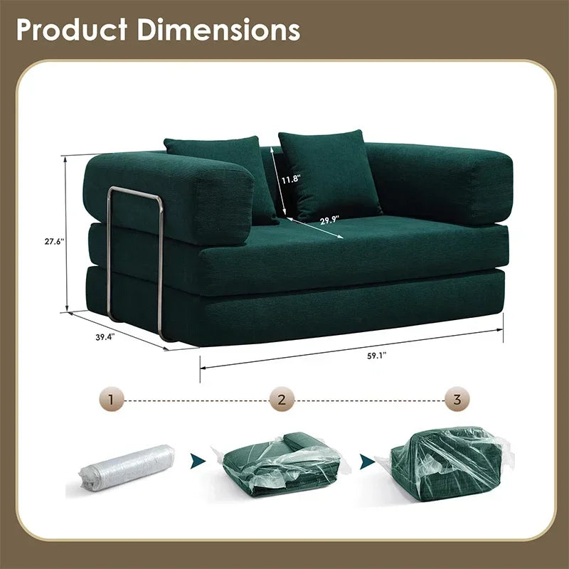 Modern Foldable Sectional Sofa Bed Luxury Air Sofa Set for Living Room Compressed Furniture Lazy Design