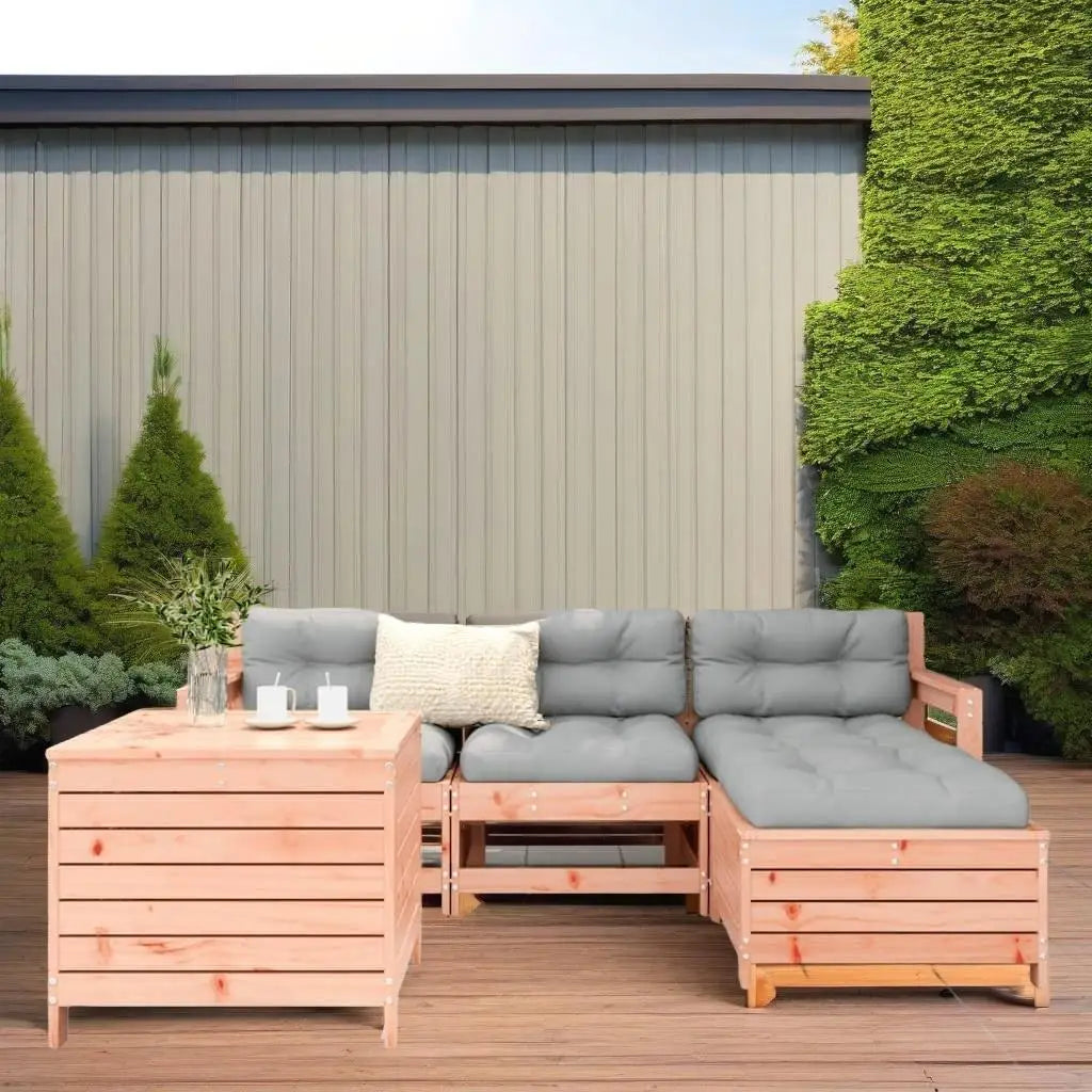 5-Piece Douglas Fir Garden Sofa Set - Durable Outdoor Furniture