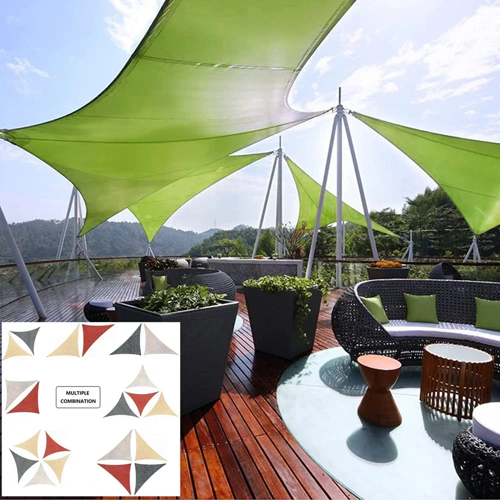 Waterproof Triangle Sun Shelter,Sunshade Protection,Outdoor Canopy,Garden Patio Pool Shade Sail,Awning Shade Cloth,5x5x 5,2x2x2m