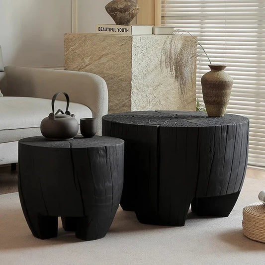 Entryways Luxury Design Coffee Table Living Room Center Nordic Coffee Table Modern Wooden Round Floor Table Basse Home Furniture