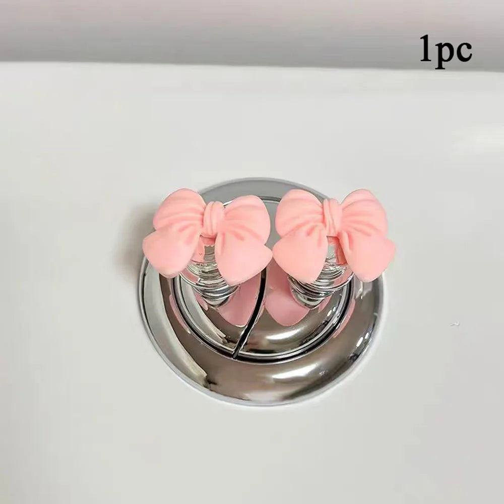 1pcs Flower Shaped Toilet Presser Love Toilet Press Button Tank Push Switch Water Tank Buttons Nail Protector Bathroom Decor