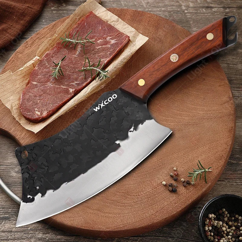 1~4pcs Professional Kitchen Butcher Knife Set for Meat Fish Cleaver Chef 's Knife Hand Forged Boning Knife for Cooking Tool