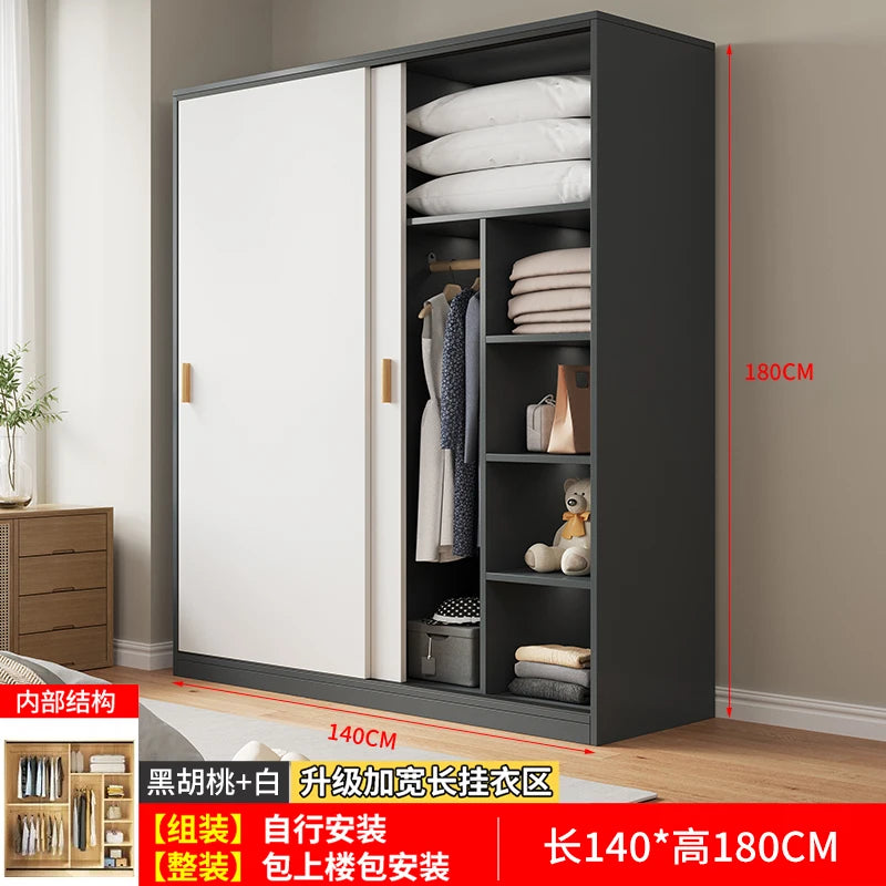 Drawers Shelves Closet Storage Organizer Bedroom Partitions Wardrobe Wooden Display Fabric Modern Guarda Roupa Home Furniture