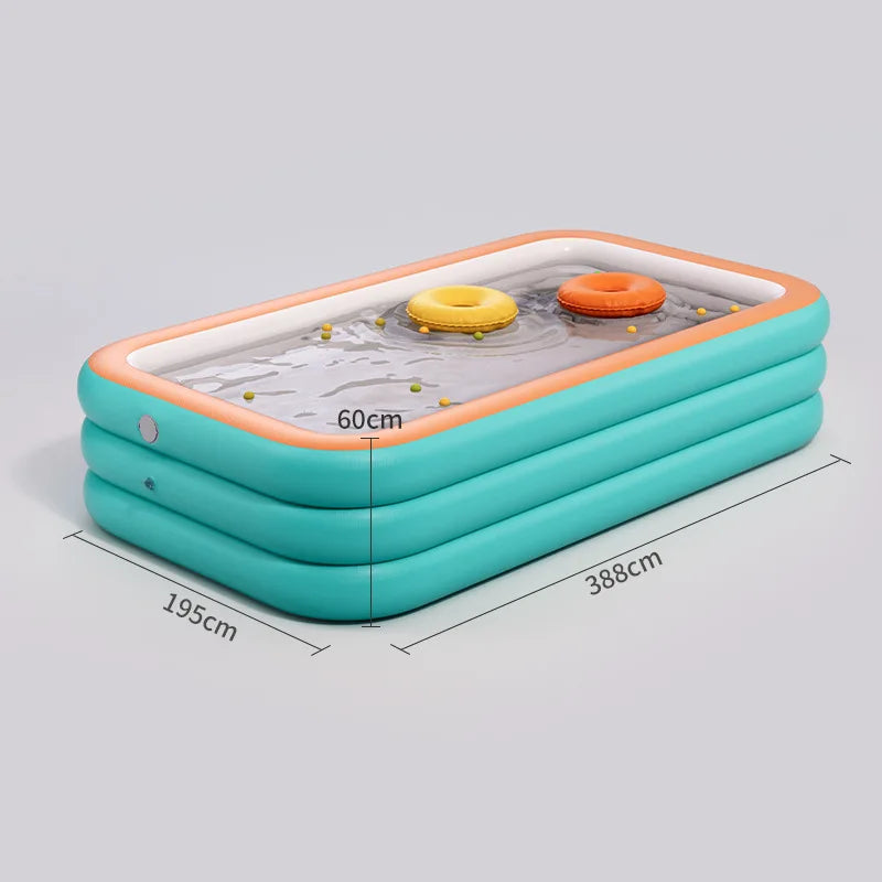 Easy-Setup Inflatable Swimming Pool for Family Fun - Durable Pvc, Perfect for Backyard Water Parties