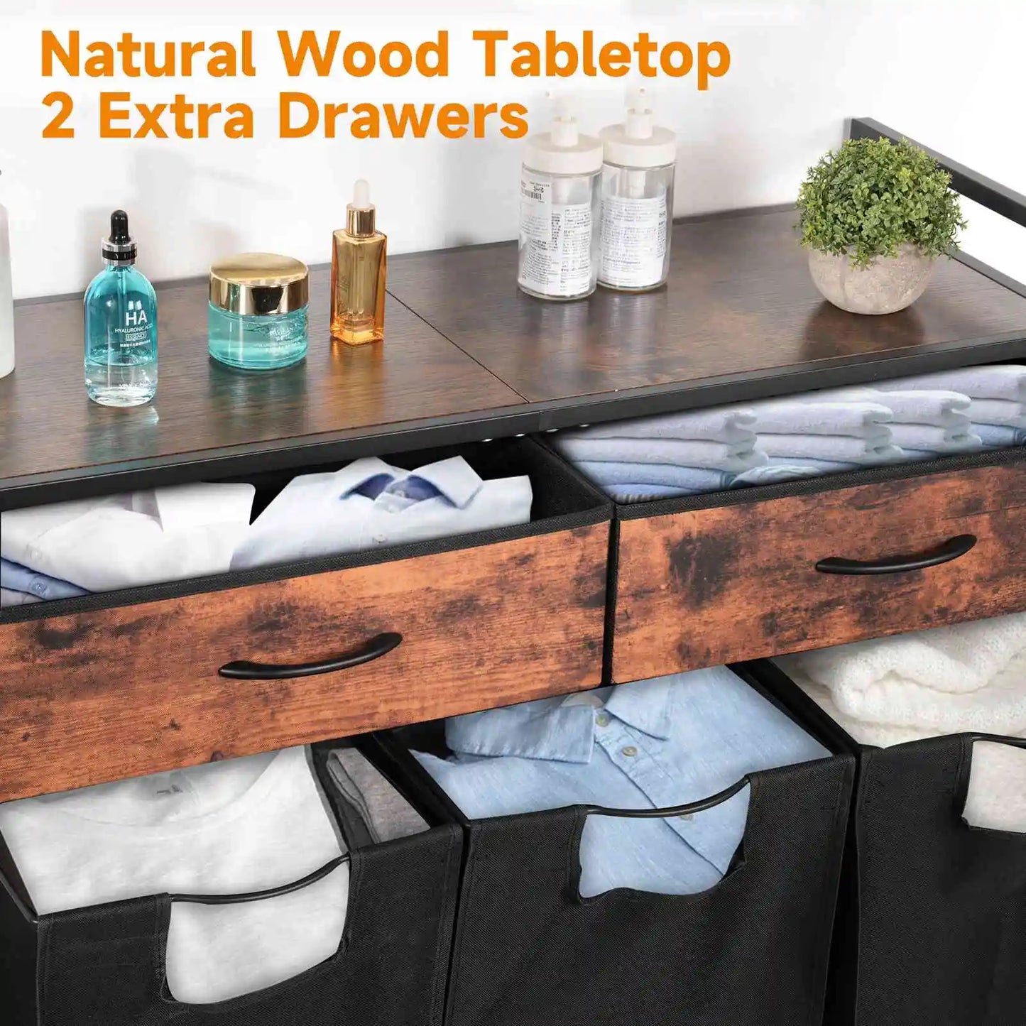 Custom Large Double Laundry Basket Freestanding Laundry Sorter Storage 2 Sections Laundry Basket with Top