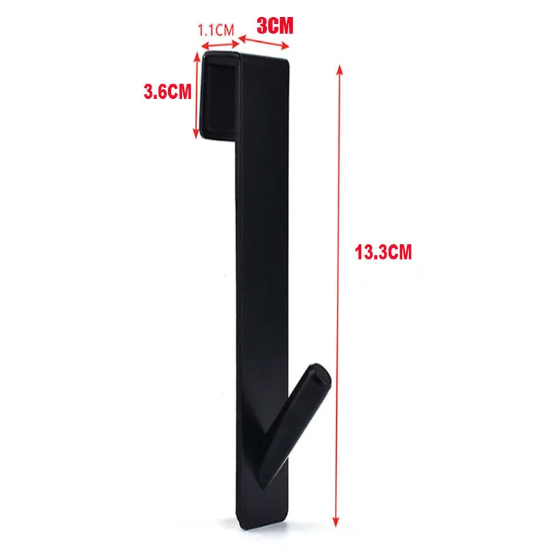 Bathroom Bathrobe Hanger Holder Hooks Stainless Steel Over Glass Door Shower Door Back Shower S-Shape Towel Rack