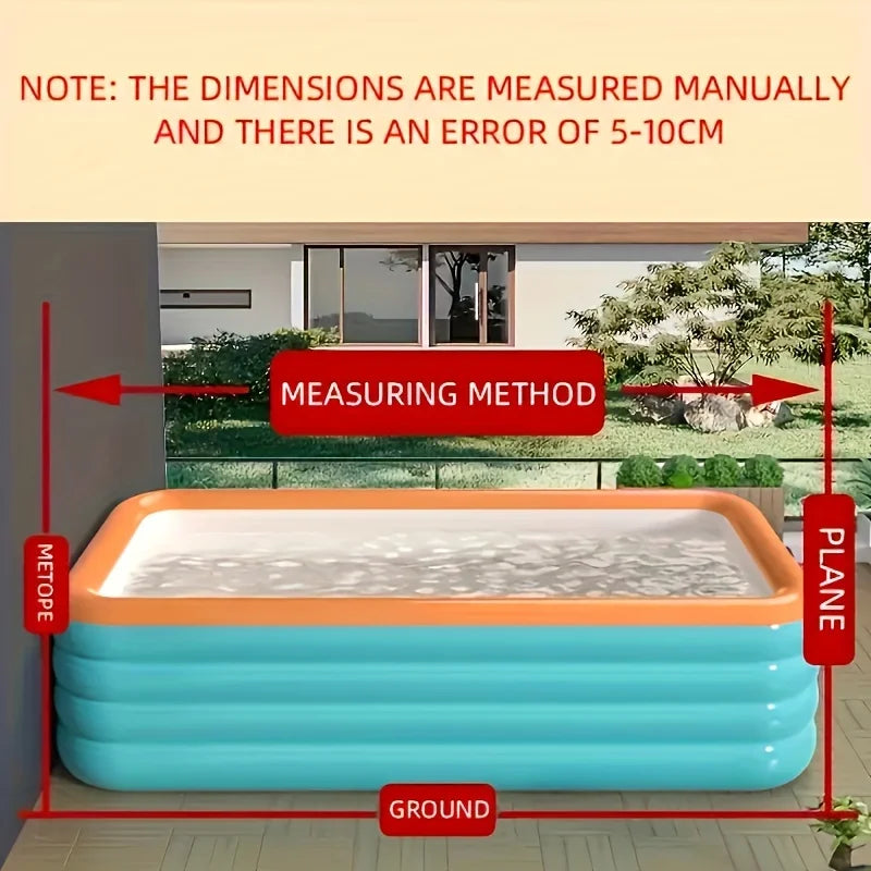 Easy-Setup Inflatable Swimming Pool for Family Fun - Durable Pvc, Perfect for Backyard Water Parties