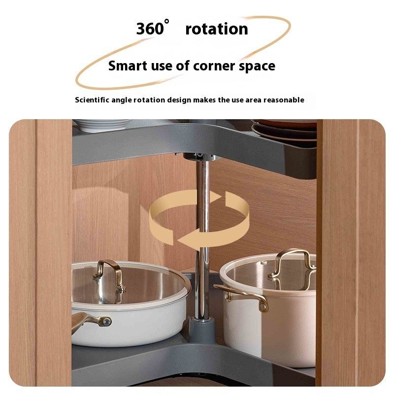 Kitchen Corner Basket Corner Rotating Storage Rack