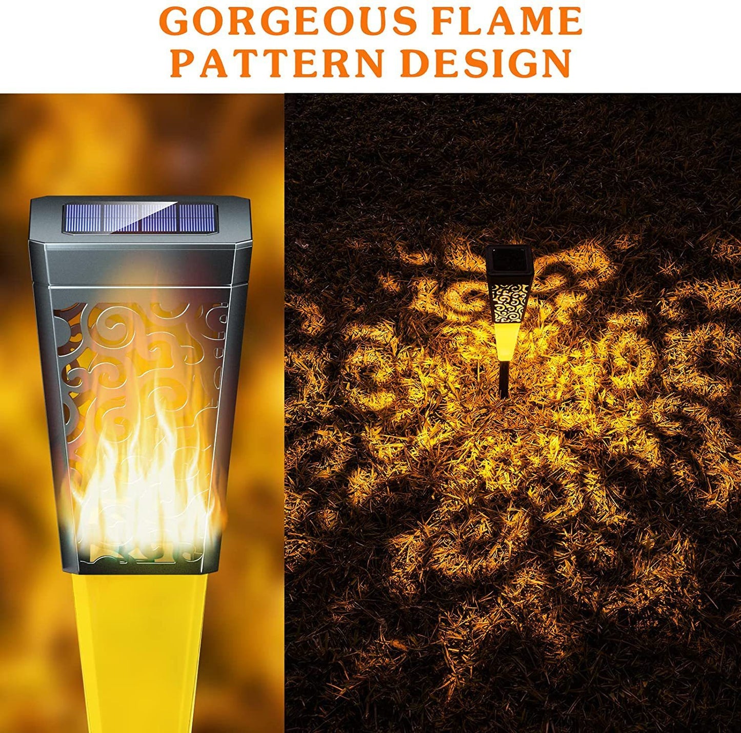 Colorful RGB Solar Garden Landscape Decorative Lamp
