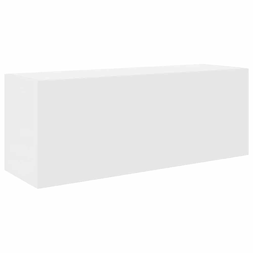 vidaXL Bathroom Wall Cabinet White 80 x 25 x 30 cm Wood Material Wall Cabinet Bathroom Wall Cabinet