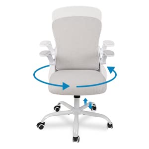 Fullwatt Ergonomic Office Chair, Desk Chair, Individually Adjustable with 4D Armrests, 2D Adjustable Headrest, Lumbar Support, Height Adjustable, 90°-135° Swings (Black)