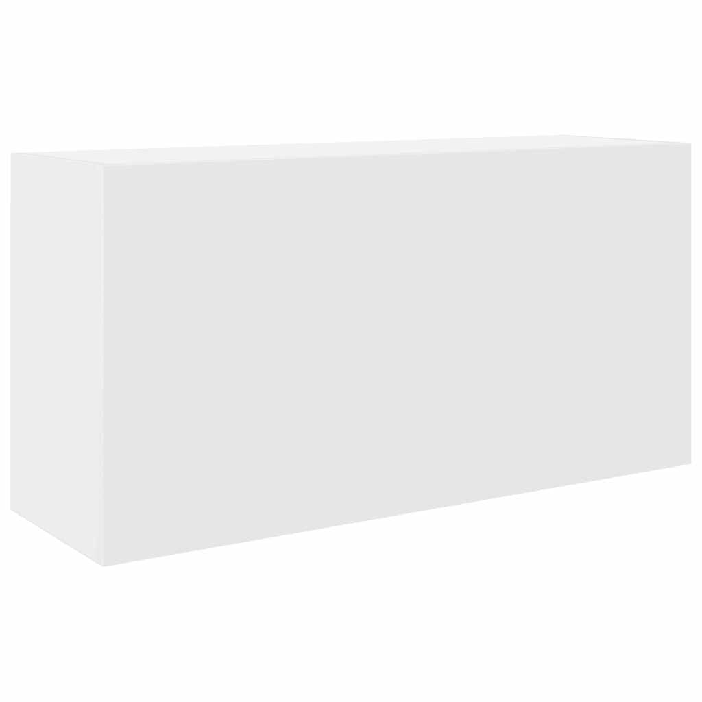 vidaXL Bathroom Wall Cabinet White 80 x 25 x 30 cm Wood Material Wall Cabinet Bathroom Wall Cabinet
