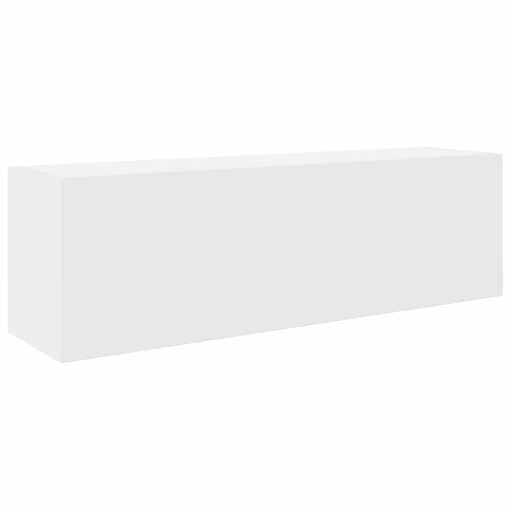 vidaXL Bathroom Wall Cabinet White 80 x 25 x 30 cm Wood Material Wall Cabinet Bathroom Wall Cabinet