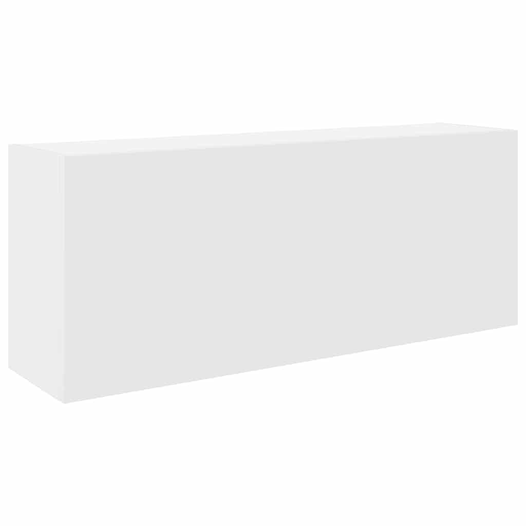 vidaXL Bathroom Wall Cabinet White 80 x 25 x 30 cm Wood Material Wall Cabinet Bathroom Wall Cabinet