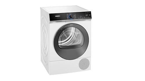 Siemens WR47B2C40 iQ700 Heat Pump Dryer, 9 kg, Self-Cleaning Condenser, AutoDry, Short Program 40 Inch, Refill Function, Reversing Drum, Half Load, LED Display, Touch Control