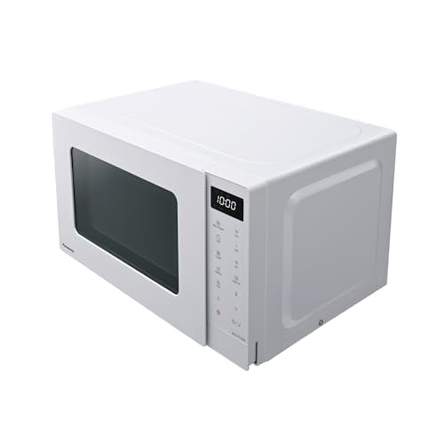 Panasonic NN-ST21QWEPG 20L Solo Microwave with Turntable, 800W, Automatic Defrost, 11 Automatic Programmes, LED Display, 5 Power Levels, Digital Timer, White