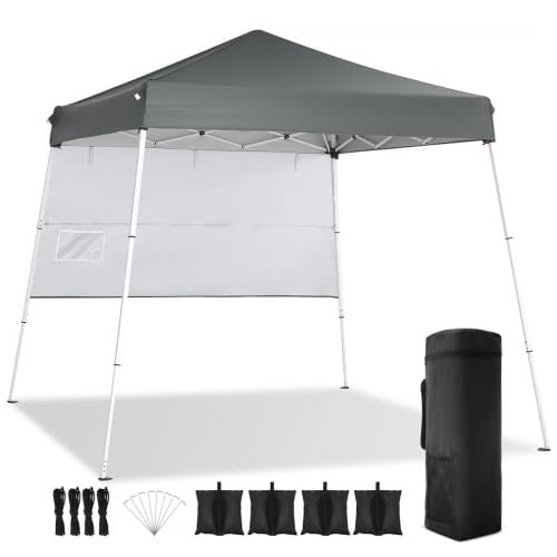 COBIZI Pavillon 3x6,Faltpavillon 3x6 Wasserdicht Stabil Winterfest, Sofort aufklappbare Vordächer Outdoor Gartenzelt mit 6 Seitenteilen, für Party Garten Festival, Weiß