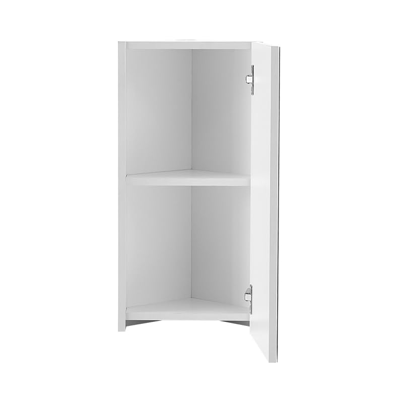 TUKAILAI Mirror Cabinet Bathroom Cabinet with 2 Toy Doors and Additional Shelf Storage Cabinet with Adjustable Shelves Wall Cabinet Medicine Cabinet Wall Cabinet for Bathroom White