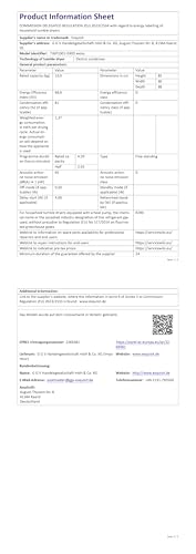 Exquisit Clothes Dryer 7 kg, Dryer, Delay Start, Wrinkle Protection, Exhaust Dryer, 15 Programmes, Child Lock, Energy Class G, TAE70-70 White